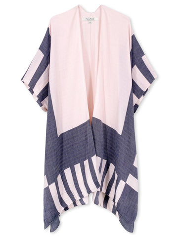 Cloud Pink Striped Kimono - Shopmossrose